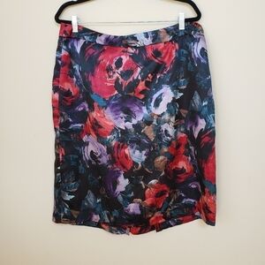 JACLYN SMITH Vintage Red Lined Pencil Skirt